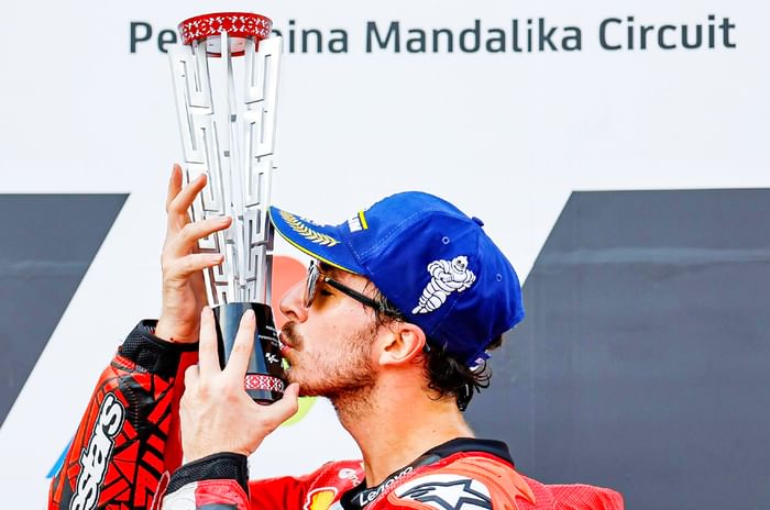 Indonesia MotoGP results: Ducati rider Francesco Bagnaia wins.